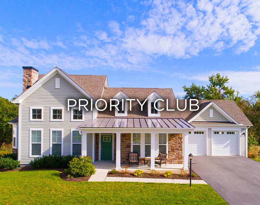 An image of a house to representing the Priority Club for moving into the community.